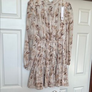 House of Harlow Floral Long Sleeve Dress